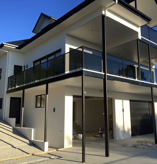 Rendered and painted home
